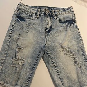 Men’s Ripped Jean Shorts